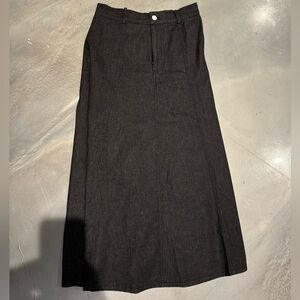 Classic Midi Denim Skirt